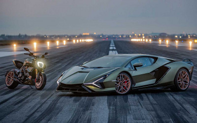 Sensasi Lamborghini Roda Dua